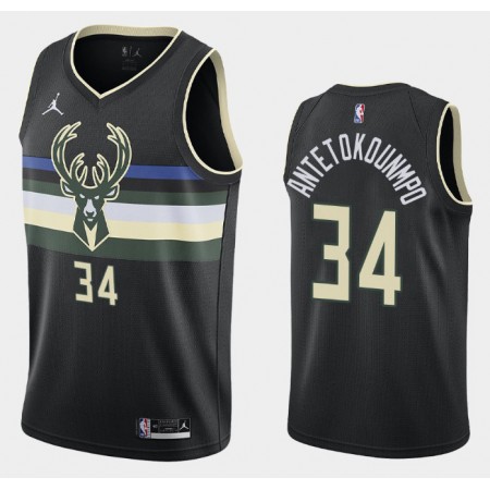 Dres Milwaukee Bucks Giannis Antetokounmpo 34 2020-21 Jordan Brand Statement Edition Swingman